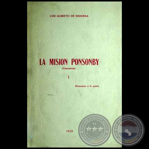 LA MISIN PONSONBY - Autor: LUIS ALBERTO DE HERRERA - Ao: 1930